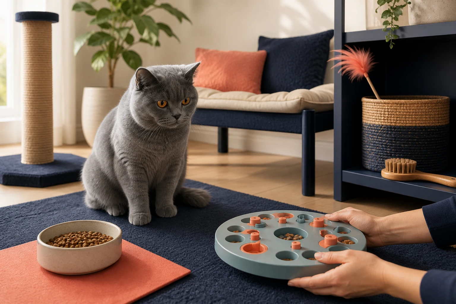 How to Build an Indoor Cat Routine That Actually Works
