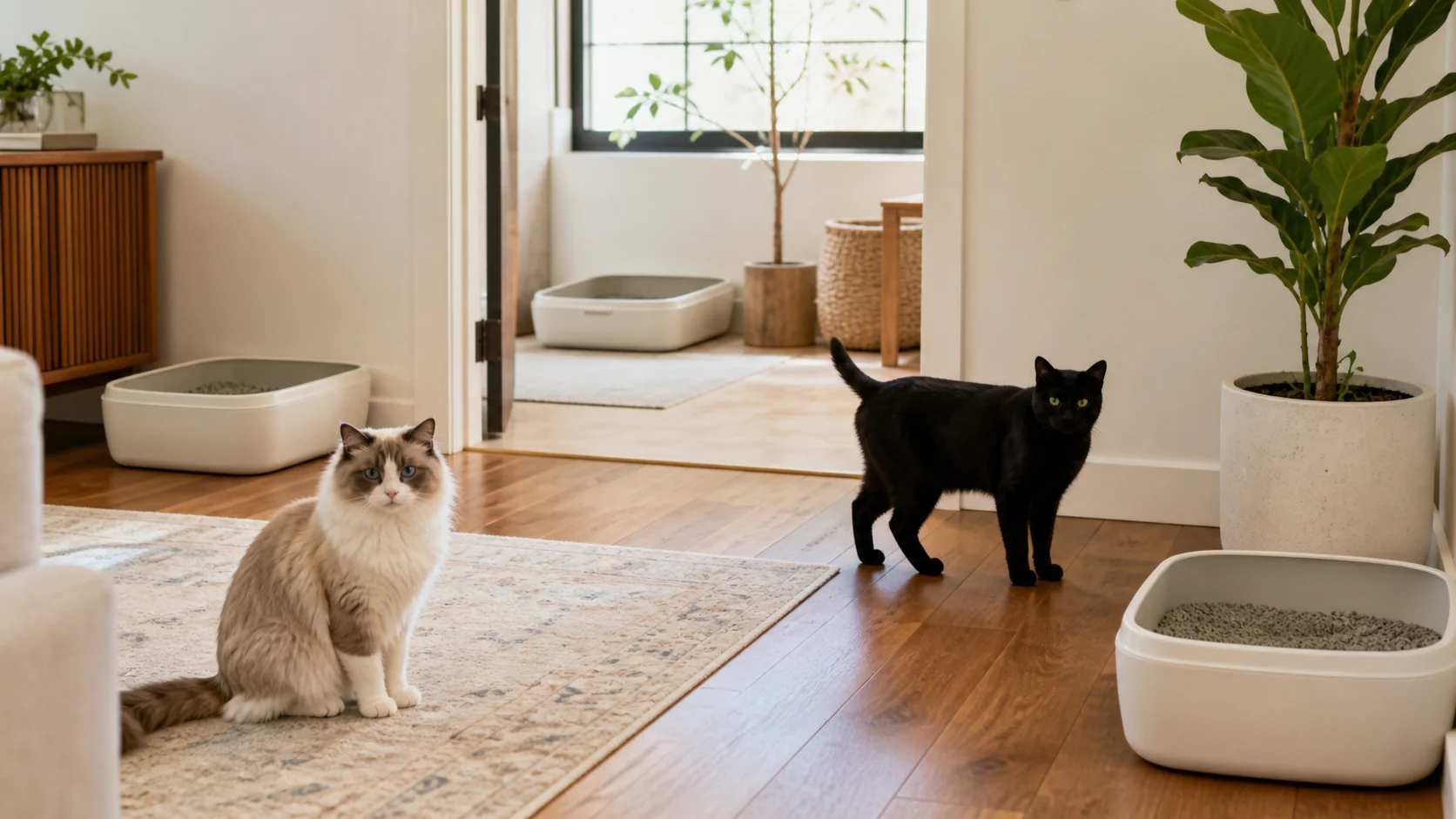 How Many Litter Boxes Do Two Cats Need? The Practical Answer