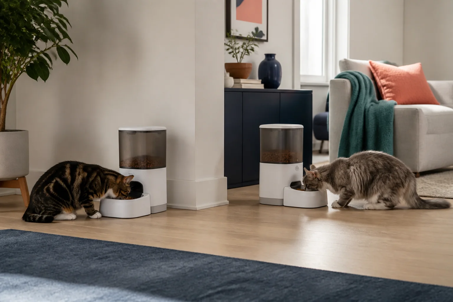 Best Automatic Feeders for Two Cats in 2026: 5 Researched Setups