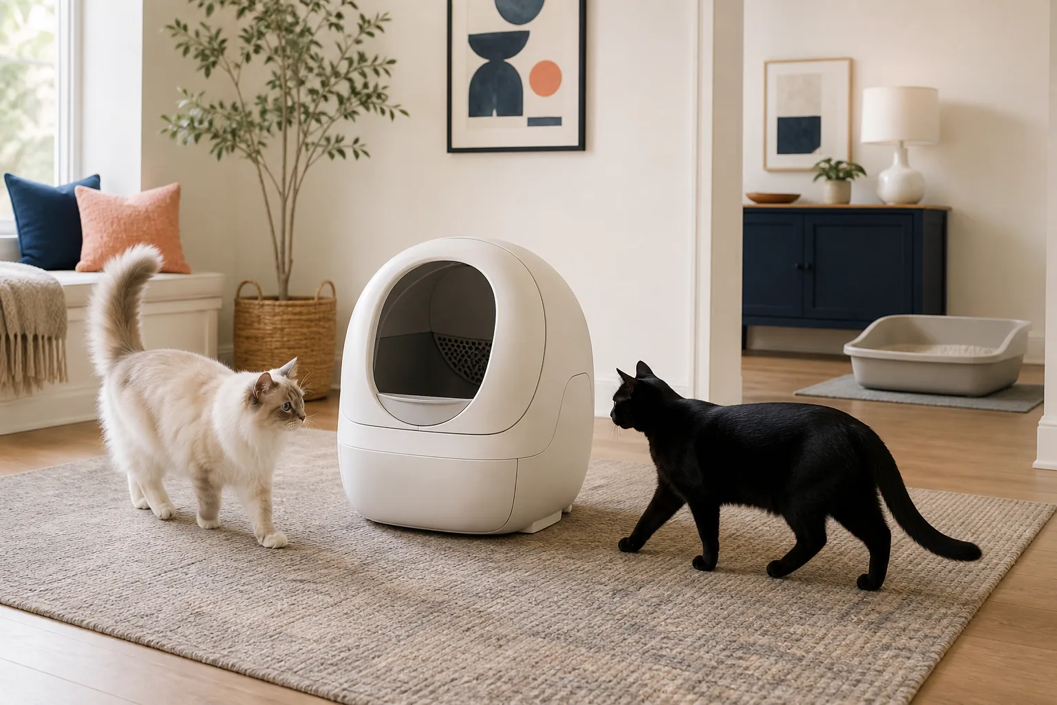 Can Two Cats Share an Automatic Litter Box? The Safer Setup
