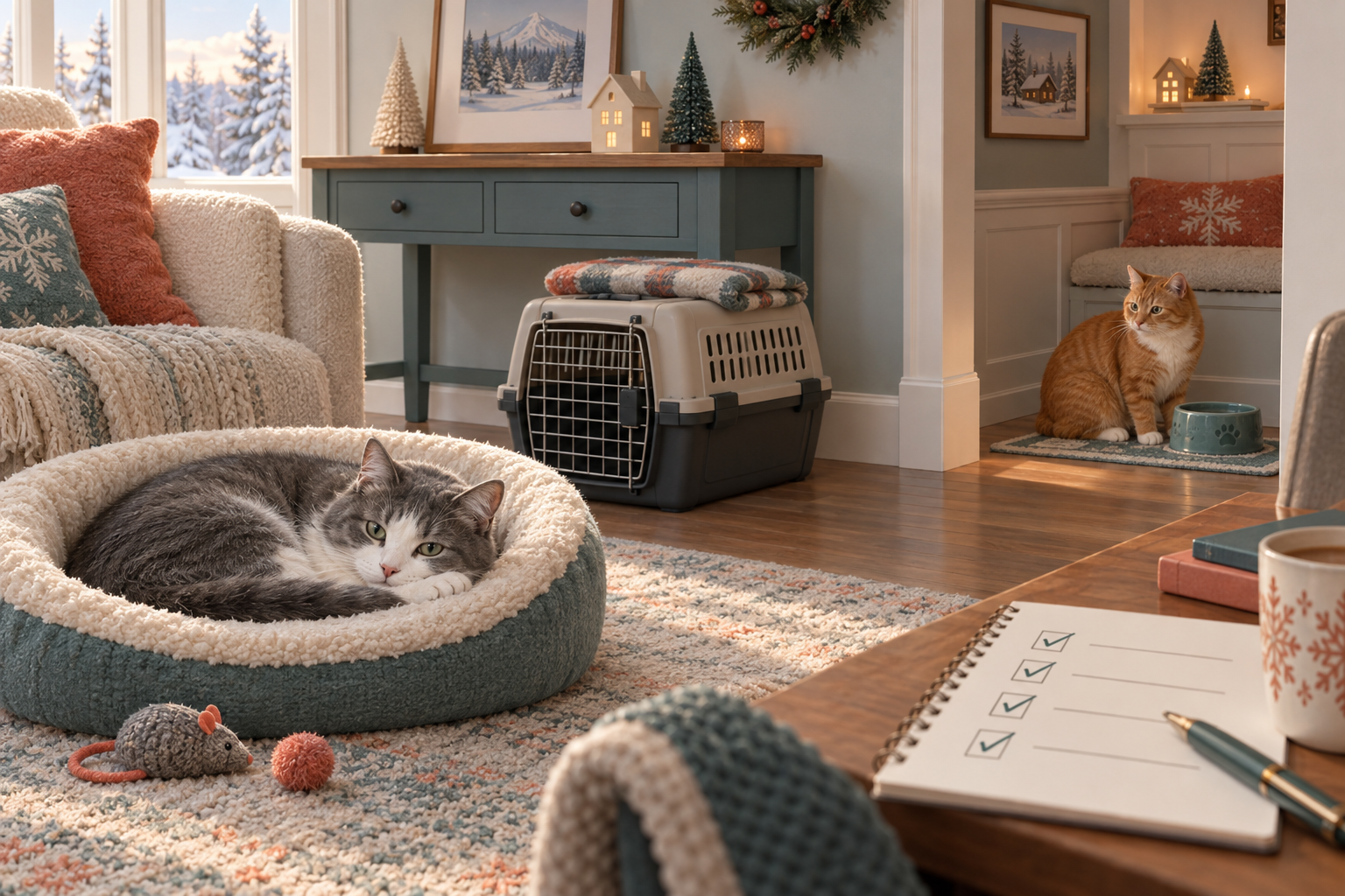 Holiday Cat Care: Sitter, Travel & Safety Checklist