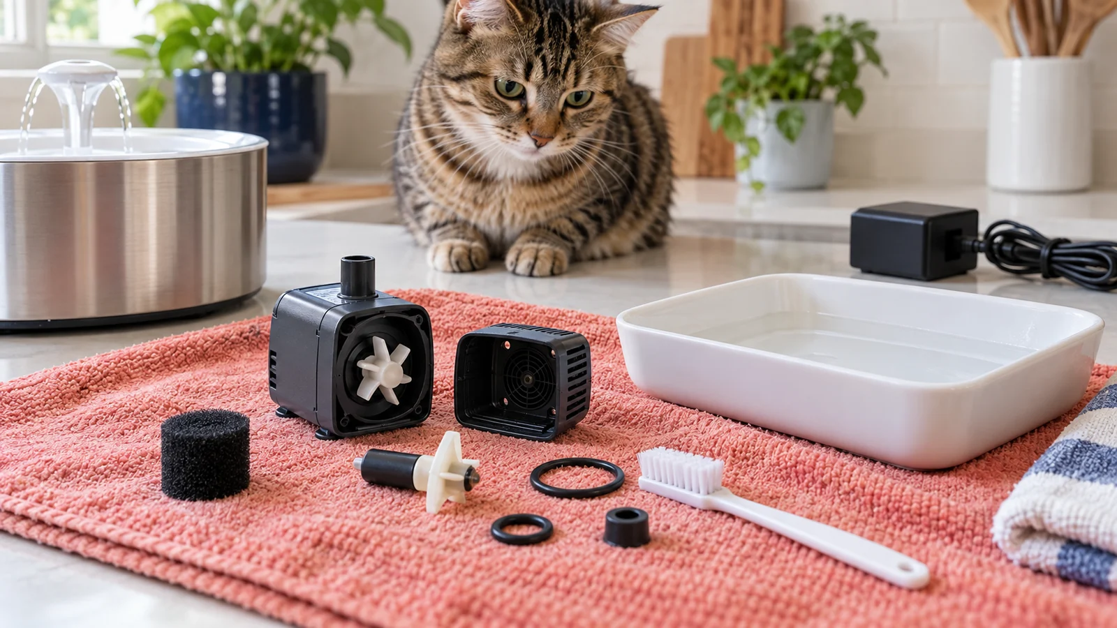 How to Clean a Cat Fountain Pump: Impeller, Intake & Troubleshooting