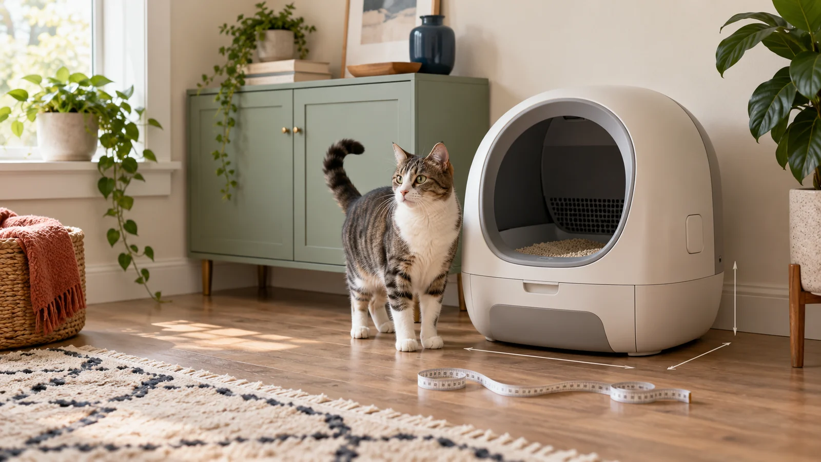 Automatic Litter Box Size, Weight and Compatibility Chart